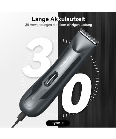 Buy Kensen Men's Intimate Razor - IPX7 Waterproof LED Light Wet & Dry for Body Grooming | Perfect for Testicles Legs Chest & Armpits - Buy Online on SooperMarket.com