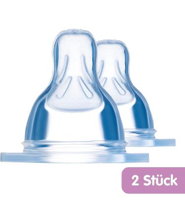 Set of 2 MAM Size 2 Anti Colic Baby Bottle Teats 4+ Months - Transparent, 2 Count - Buy Online on SooperMarket.com