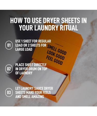 Buy Laundry Sauce Dryer Sheets - Italian Bergamot | Eco-Friendly & Effective | International Shipping Available - Buy Online on SooperMarket.com