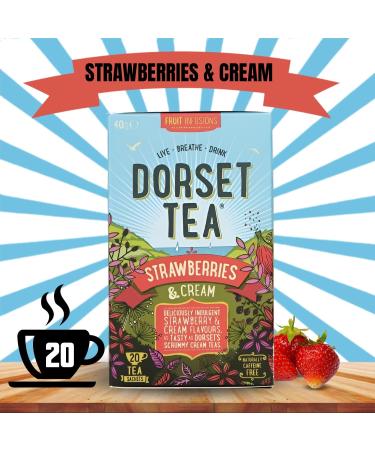 Dorset Tea Pick N Mix - Choose From 8 Flavours | Strawberries & Cream Cool Earl Grey Foraged Fruits Ginger & Sunshine Pure Green-Tea Wild About Mint Sunshine Lemon - Pack of 5 - Buy Online on SooperMarket.com