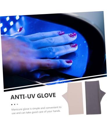 minkissy 2 Pairs Pink Gloves Uv Nail Gloves Nail Art Accessory Uv Protective Gloves for Manicure Nail Art Anti-uv Gloves Manicure Gloves Anti Uv Nylon Accessories Fingerless Miss - Buy Online on SooperMarket.com