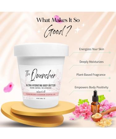 Quencher Ultra Hydrating Body Butter - Moisturizing Lotion for Dry Skin with Shea Butter & Essential Oils | International Shipping - Buy Online on SooperMarket.com