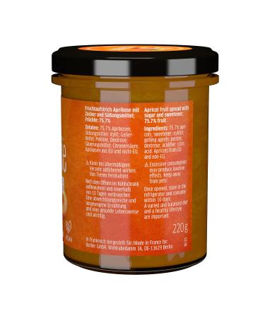Xucker Jam Fruit Spread - 3 Flavors: Strawberry Apricot & Raspberry | 74% Fruit Xylitol Vegan Non-GMO | 3 x 220g - Buy Online on SooperMarket.com