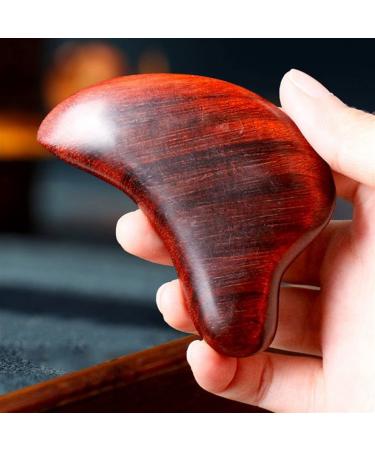 Red Sandalwood Gouache Point Meridian Scrapping Muscle Relaxing Wooden Massager Acupuncture Physical Therapy 1Pcs
