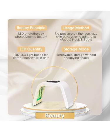 Fxtiaa LED Face Light Therapy Mask - 7 in 1 Color LED Facial & Body Beauty Device | International Shipping Available - Buy Online on SooperMarket.com
