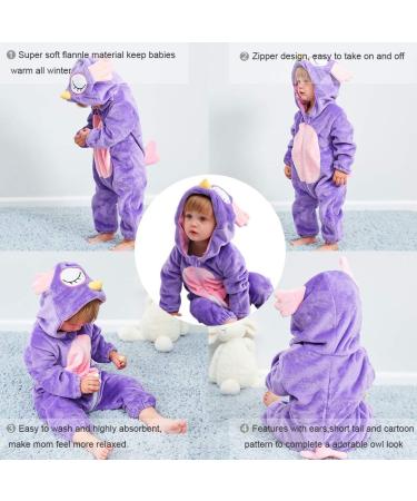 COOKY.D Winter Hooded Romper Jumpsuit - Unisex, 12-18 Months - Owl Design - Buy Online on SooperMarket.com