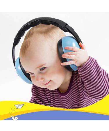 Dison Kids Noise Reduction Earmuffs - Baby Ear Protection Headphones for Toddler (3-36 Months) - Blue - Buy Online on SooperMarket.com