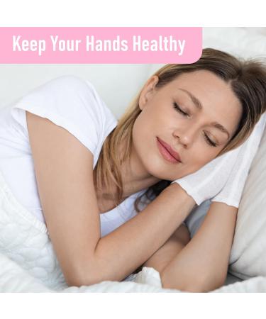 COOLJOB 100% Cotton Gloves - 6 Pairs White Cotton Liners for Moisturizing & Eczema Relief | Breathable Overnight Treatment for Men & Women - Buy Online on SooperMarket.com