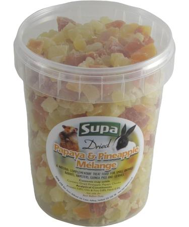 Supa Small Animal Papaye and Pineapple Melange Tub 1 Litre - Human Grade Ingredients - Pet's Favorite Treat - Buy Online on SooperMarket.com