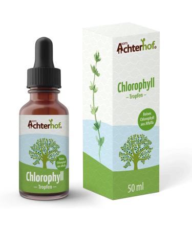 Chlorophyll Drops 50ml | 200mg Liquid Chlorophyll from Pure Alfalfa | Vegan | 30 Daily Doses | Achterhof - Shop Internationally! - Buy Online on SooperMarket.com