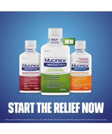 MUCINEX MULTI-ACTION Wet & Dry Cough Liquid 180 mL - Buy Online on SooperMarket.com