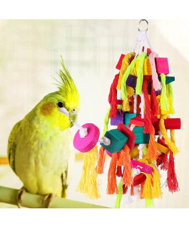 Rypet Parrot Chewing Toys for Conures, Cockatiels & African Grey - Cage Bite Wooden Blocks for Amazon Parrots - Buy Online on SooperMarket.com
