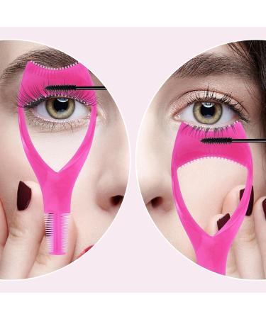 WLLHYF Mascara Shield Guard | Makeup Lash Comb Separator | Eyelash Applicator Tool for Women (Blue Pink Rose) - Buy Online on SooperMarket.com