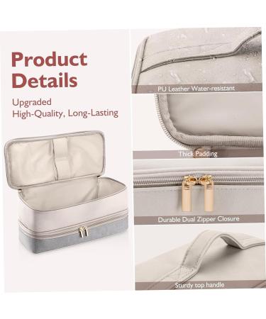 Hair Dryer Bag Dual Layer Hair Dryer Case Waterproof Zippered Blow Dryer Bag with Top Handle Portable 15.4x5.5x5.5in Hair Dryer Travel Bag Hair Tools Organiser - Buy Online on SooperMarket.com