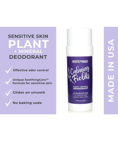 Rustic MAKA Natural Deodorant - Calming Fields Lavender + Mint | Vegan & Odor-Neutralizing - Buy Online on SooperMarket.com