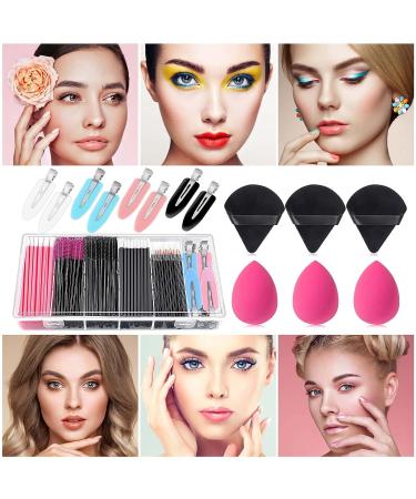 Disposable Makeup Applicators Kit with Mixing Palette and Storage Box - Makeup Artist Tools with Mascara Wands, Lip Brushes, and More - Buy Online on SooperMarket.com