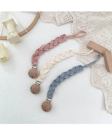 Tian-K Pacifier Chain for Babies | Cotton DIY Dummy Hook & Bite Belt | Perfect Pacifier Accessory for Newborns - Buy Online on SooperMarket.com