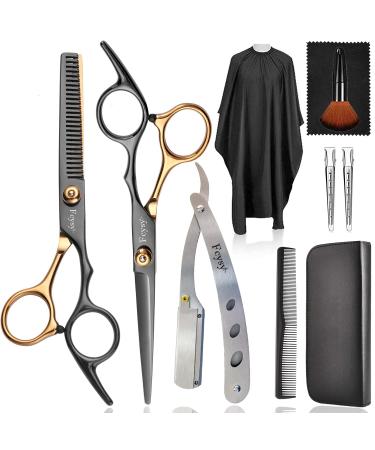 Hairdresser shears hair cutting scissors Effilier scissors fcysy golden hairdresser scissors professionally hair scissors scissors hair cut hairstore scissors children dog effective scissors hairdresser professional gold black 10 pcs