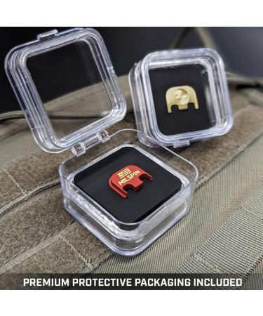 Milspin CNC Engraved Slide Back Plate for Glock Gen 1-5 | Blacked Out American Flag | Glock Accessories | Made in USA - Buy Online on SooperMarket.com