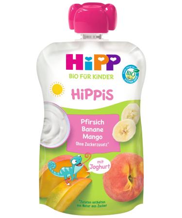 Hipp organic for children hippis peach banana mango - Carla Chameleon 100g 6 Pack (6 x 100g) medium DA42532 peach.100g 100g peach.