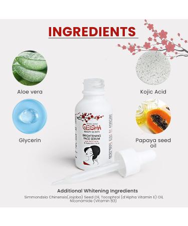Geisha Kojic Acid Serum 1 Fl oz - Dark Spot Corrector for Face, Body, Armpits, Elbows, Knees - Made in USA - Buy Online on SooperMarket.com