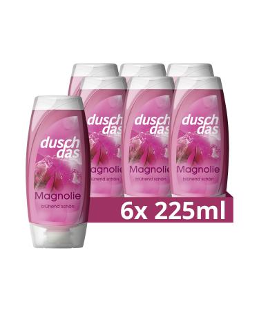 Duschdas shower gel Magnolie shower bath with a pampering fragrance formula ensures a refreshing start in the day 6x 225 ml magnolia 225 ml (6 Pack)