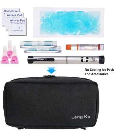 YOUSHARES Insulin Travel Case - Portable Insulin Cooler Travel Case for Insulin Pen Handy insulated pouch for medicine (Black Bag Only) - Buy Online on SooperMarket.com