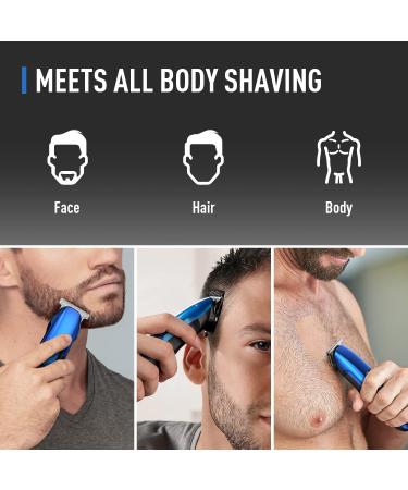 ERADREAM Beard Trimmer for Men - Professional Electric Hair Trimmer Kit - Waterproof & USB Rechargeable - Blue - Buy Online on SooperMarket.com