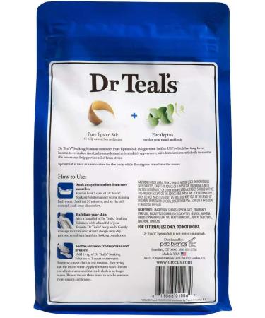 Dr. Teal's Epsom Salt 12 lb Bath Time Value Pack - Lavender & Eucalyptus Spearmint Soaking Salts - Buy Online on SooperMarket.com