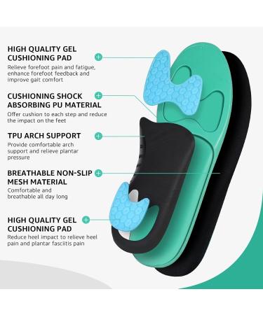 3ANGNI Orthopedic Insoles for Heel Spur Relief | Plantar Fasciitis & Flat Feet Support | EU Size 38-41 (26cm) - Perfect for Work Shoes | Unisex - Buy Online on SooperMarket.com