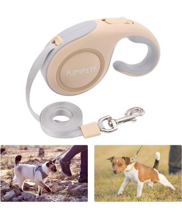 Beowanzk 5m Retractable Dog Leash for Small/Medium Dogs and Cats - One-Hand Brake Pause Lock (Gold) - Buy Online on SooperMarket.com