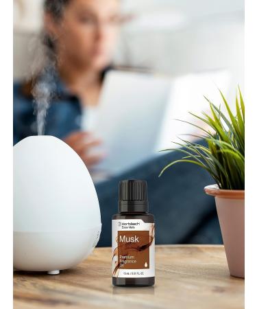 Horbaach Musk Fragrance Oil 0.51 fl oz - Premium Grade for Diffusers, Candles, Soap Making - DIY Projects & More - Buy Online on SooperMarket.com