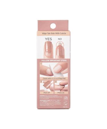 KISS imPRESS No Glue Mani Press On Nails - Nude Short Squoval Shape 30 Nails + Accessories | Buy Online Internationally - Buy Online on SooperMarket.com