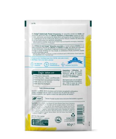 Kneipp Bath Crystals for Muscle Relaxation with Arnica - Soothing & Warming Relief 60g (1 Pack) - Buy Online on SooperMarket.com