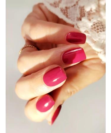Manifix UV Gel Foils for Nails - Wild Berry Pink Self-Adhesive Nail Wraps | Vegan & Easy to Remove DIY Fingernails - Buy Online on SooperMarket.com