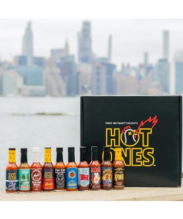 Hot Ones Season 24 Lineup Hot Sauce Challenge With Unique Condiment Gift Box (10-Pack) - Buy Online on SooperMarket.com