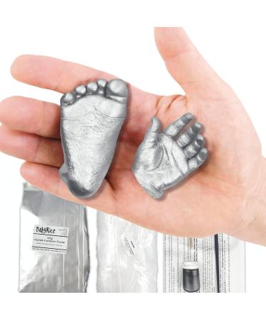 BabyRice Baby Casting Kit - 12x9 Shadow Box Frame for Hand & Foot Casts - Pink/Pink - Buy Online on SooperMarket.com