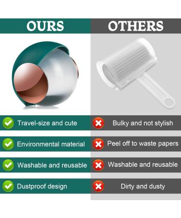 Foot Roll Reusable Lint Roller Ball - Washable Hair Remover for Pets & Lint (Green) | Eco-Friendly Pocket Size - Buy Online on SooperMarket.com