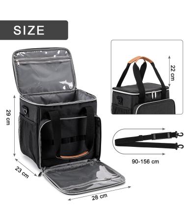 BABEYER Dog Grooming Bag - Pet Tool Kit Organizer Tote - Black - Buy Online on SooperMarket.com