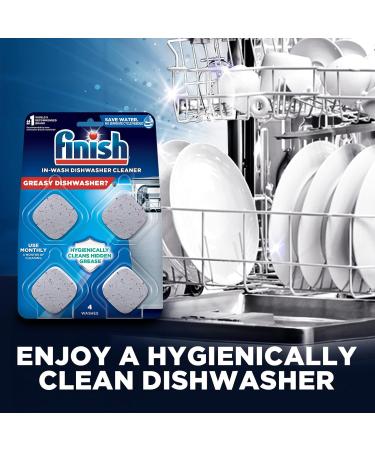 Finish in-Wash Dishwasher Cleaner - 3ct | Eliminate Hidden Grease & Grime | International Shipping Available - Buy Online on SooperMarket.com