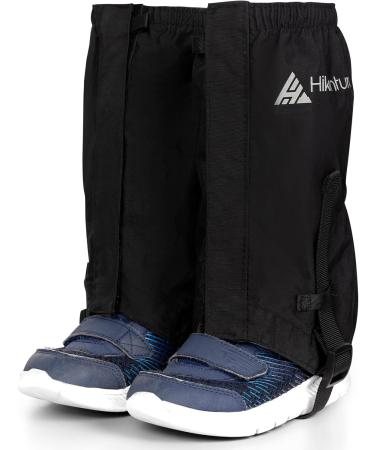 Hikenture Children's Waterproof Gaiters for Winter Hiking - Snow Leg Protection - Durable Black Gaiters for Kids - Buy Online on SooperMarket.com