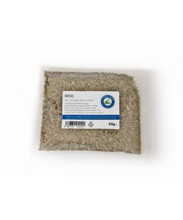 Entirely Ingredients Chopped Dried Basil 50g - Selected for Quality - Premium Food Grade