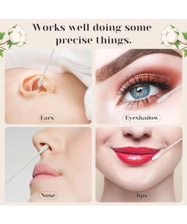 MEIPO Spiral Head & Ear Spoon Cotton Swab Buds (4Pack-800pcs) - Gentle Makeup Removal & Ear Cleaning - Buy Online on SooperMarket.com