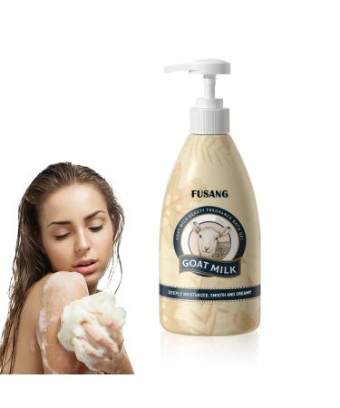 Goat Milk Body Wash Mostiurizing Hand Body Wash Soft Milk Body Wash Body Cleanser for Women and Men-500ml