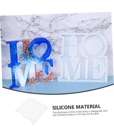 STOBOK Silicone Mold Candle Molds Ornament Jewelry Charms Mould Love Sign Silicone Die Crystal Epoxy Crafts White 13.3X13cm - Buy Online on SooperMarket.com
