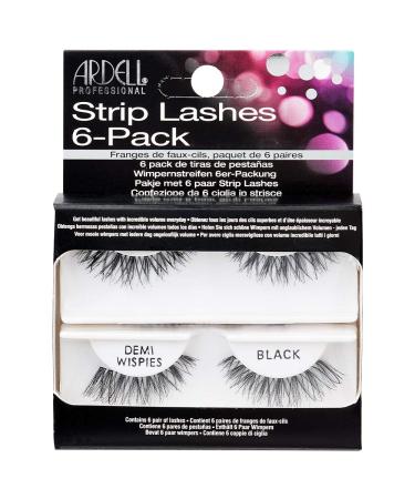 Ardell 6 Pack Strip Lashes Demi Wispies Black