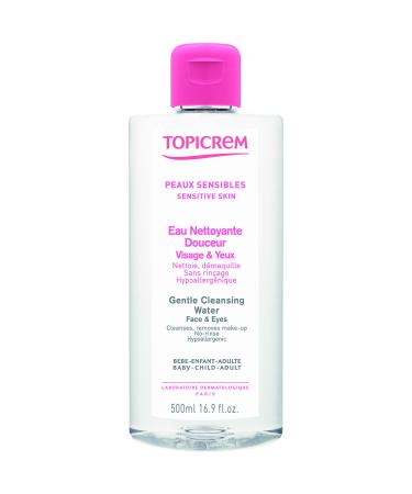Topicrem Essentials Gentle Cleansing Water Face & Eyes 500ml