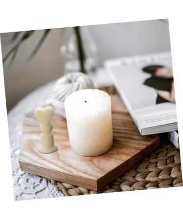 STOBOK 1 Set Candle Plastic Mold Handmade Craft Mould Heart Wand Design Candle Mold DIY Candle Casting Chocolate Molds Silicone Molds Candle DIY Silicone Mold Rubber Heart-Shaped Crafts As Shown 6X6X11.3CM - Buy Online on SooperMarket.com