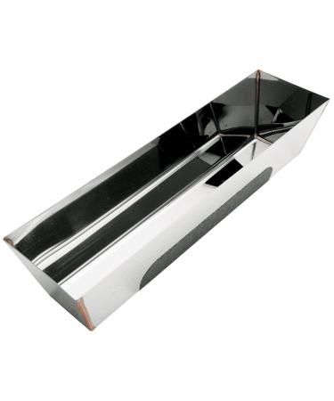 Advance Equipment 14HRG Non Slip Contoured Stainless Steel Heliarc Mud Pan, 14"