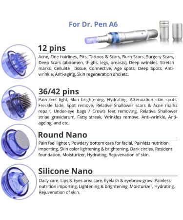 Dr. Pen Ultima A6 42-pin Replacement Cartridges (20 Pack) - 0.25mm Disposable Parts - Buy Online on SooperMarket.com